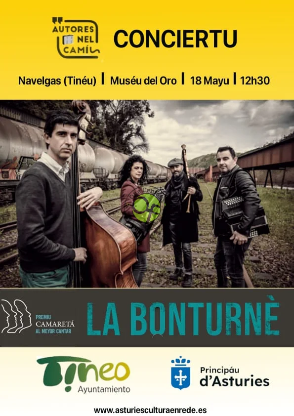 La mejor música asturiana se escuchará este domingo en Navelgas de la mano de La Bonturné