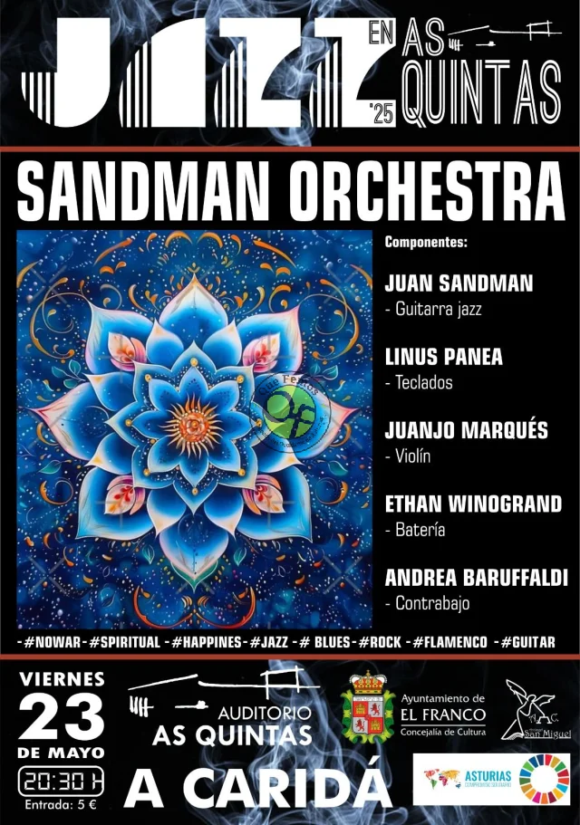 Sandman Orchestra protagoniza un concierto en A Caridá