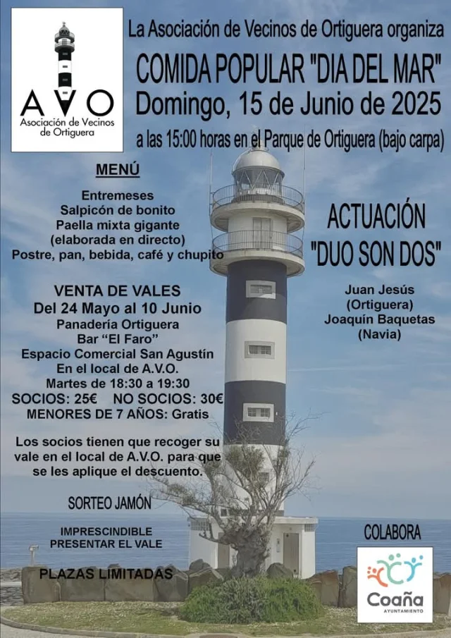 Comida Popular del Día del Mar 2025 en Ortiguera