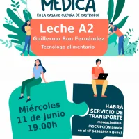 Conferencia médica sobre la leche A2 en la Casa de Cultura de Castropol