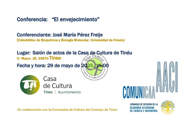 En Tineo se celebrará una conferencia sobre 
