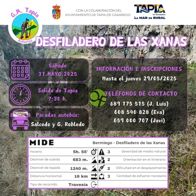 Grupo de Montaña Marqués de Casariego: Desfiladero de las Xanas
