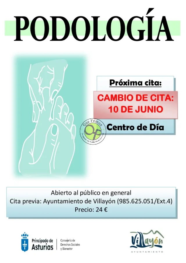 Consulta de podología en Villayón