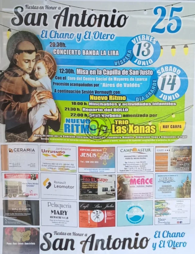 Fiestas de San  Antonio 2025 en El Chano y El Otero