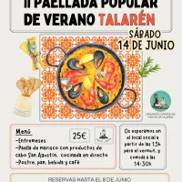 Paellada Popular de Verano 2025 en Talarén
