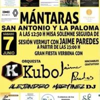 Fiesta de San Antonio y La Paloma 2025 en Mántaras