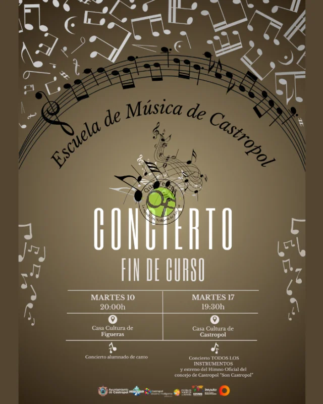 La Escuela de Música de Castropol despide el curso con dos conciertos en As Figueiras y Castropol