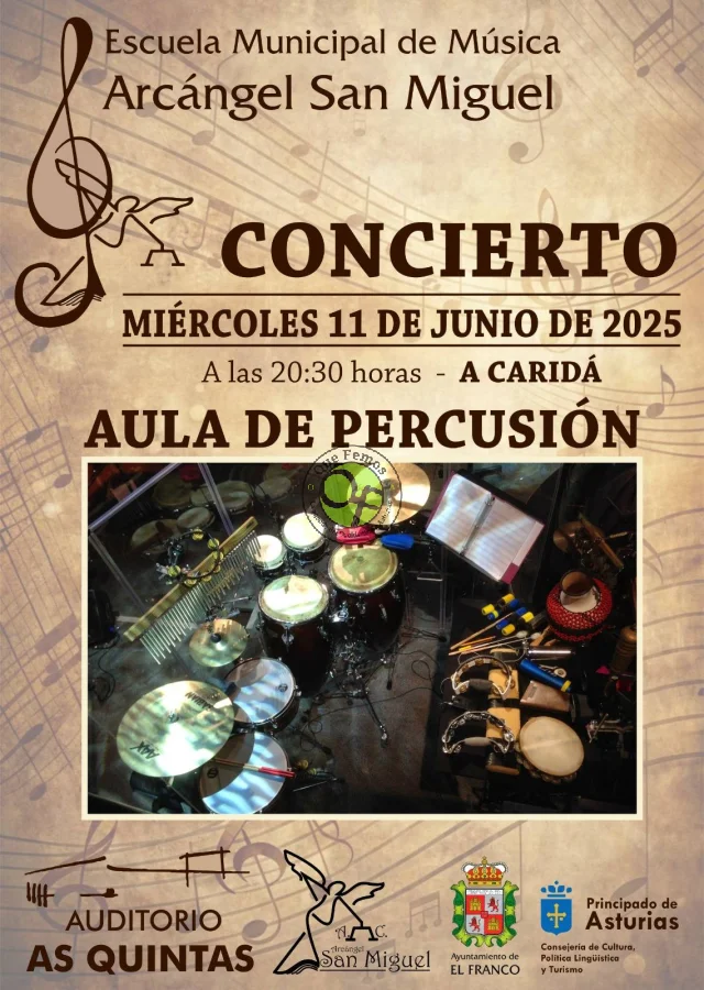 Concierto del Aula de Percusión de la Escuela de Música Arcángel San Miguel en As Quintas