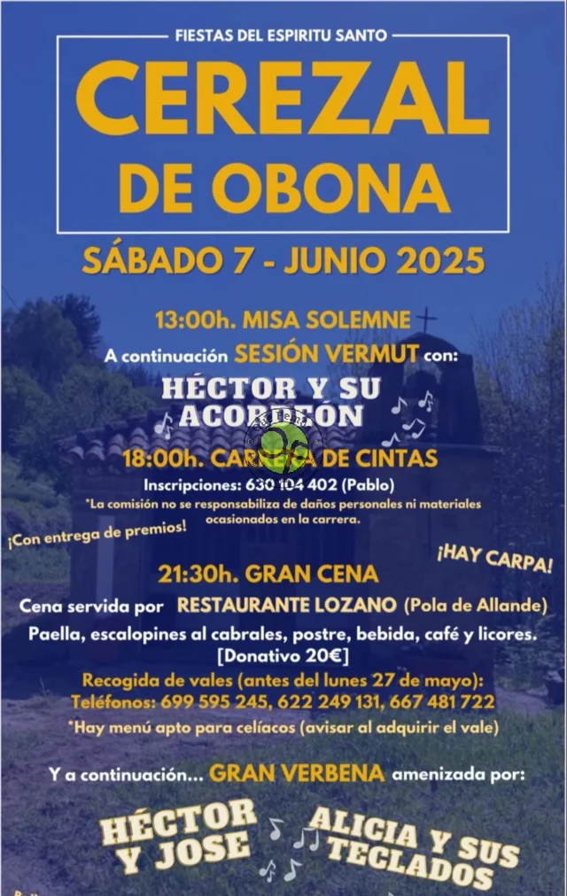 Fiesta del Espíritu Santo 2025 en el Cerezal de Obona