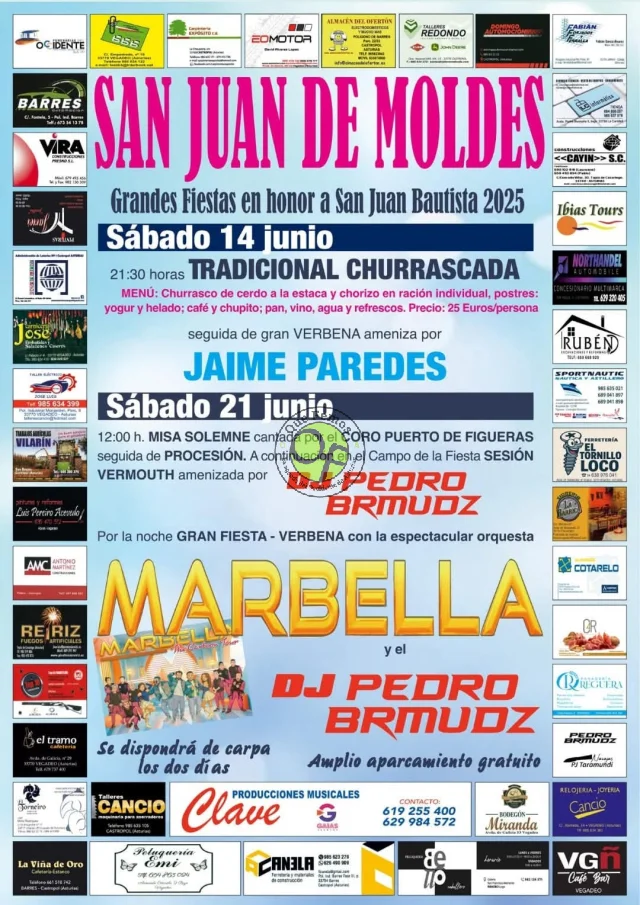 Fiestas de San Juan Bautista 2025 en San Juan de Moldes