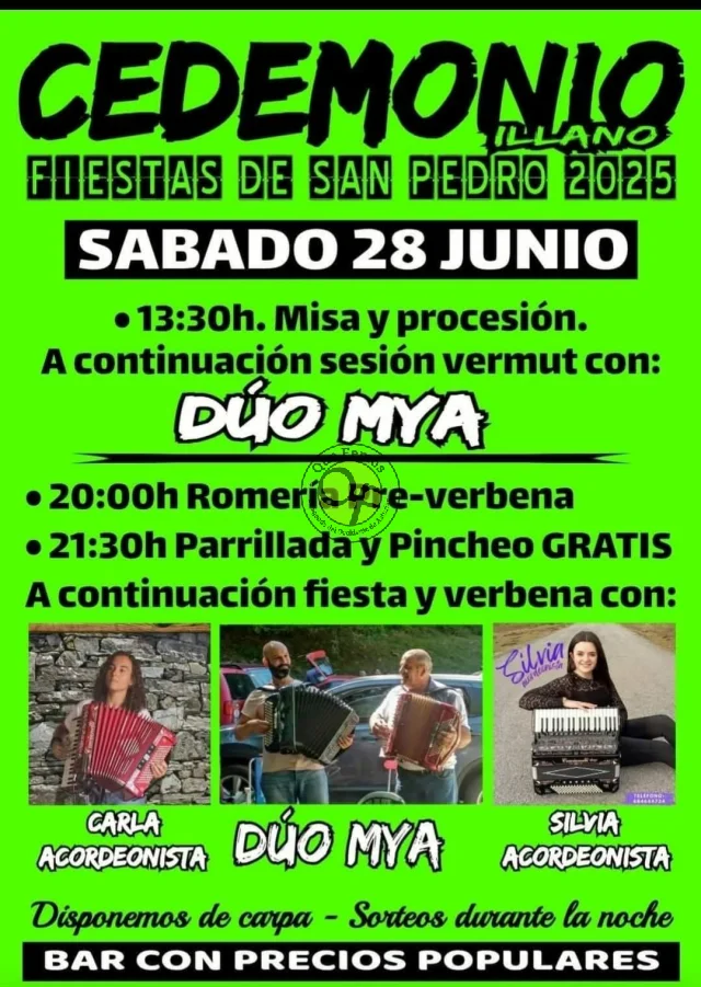 Fiesta de San Pedro 2025 en Cedemonio