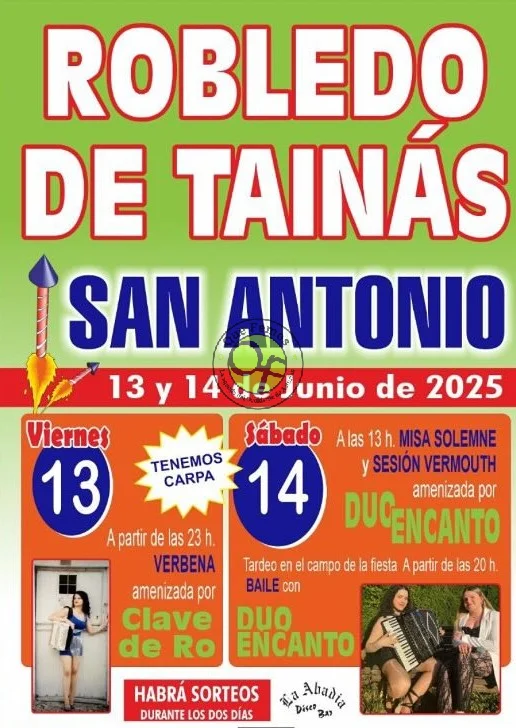 Fiestas de San Antonio 2025 en Robledo de Tainás