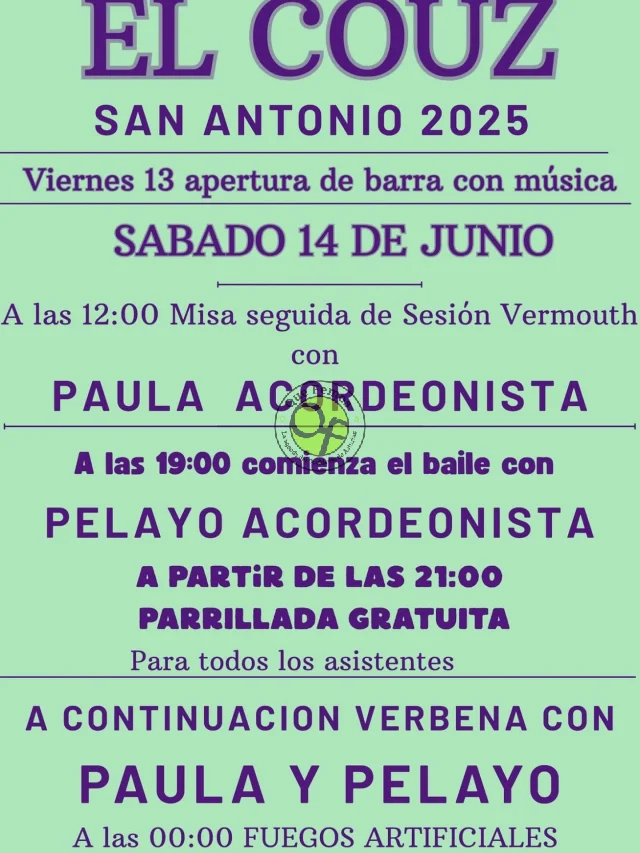 Fiesta de San Antonio 2025 en El Couz