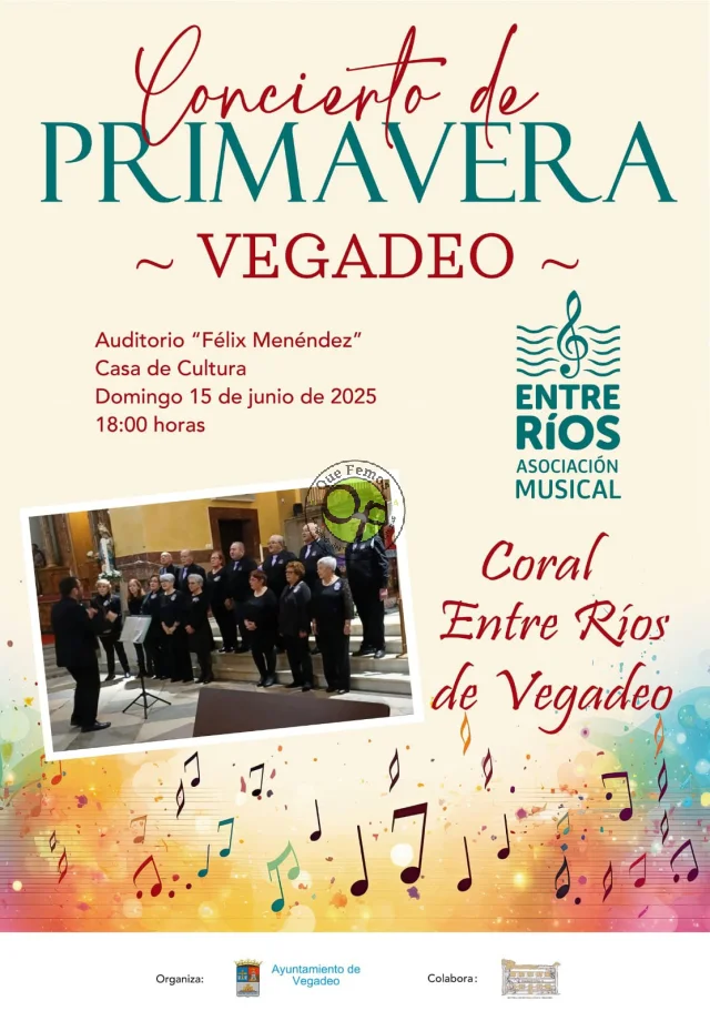Concierto de Primavera 2025 de la Coral Entre Ríos de Vegadeo