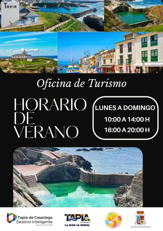 Horario de verano de la Oficina de Turismo de Tapia de Casariego