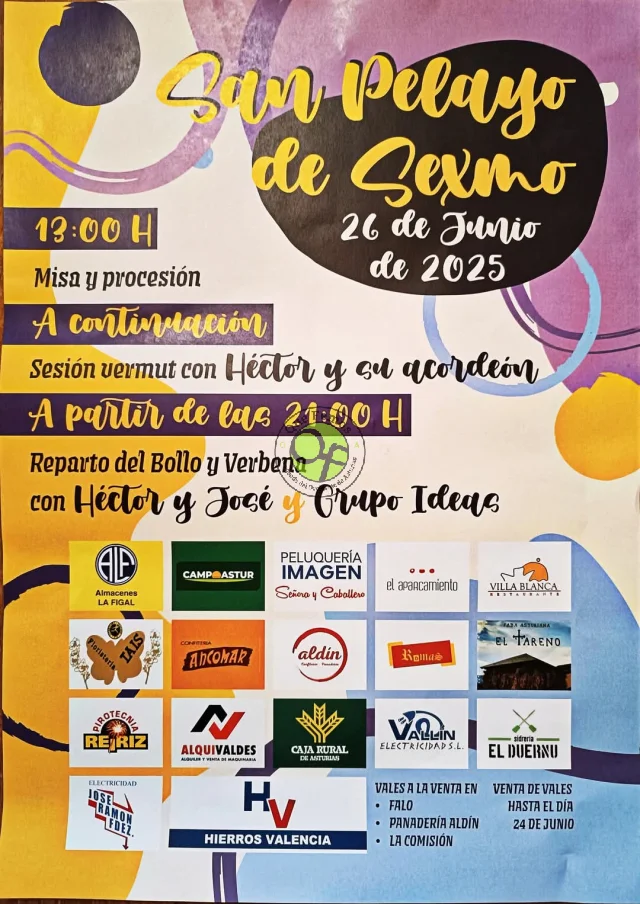 Fiesta de San Pelayo de Sexmo 2025