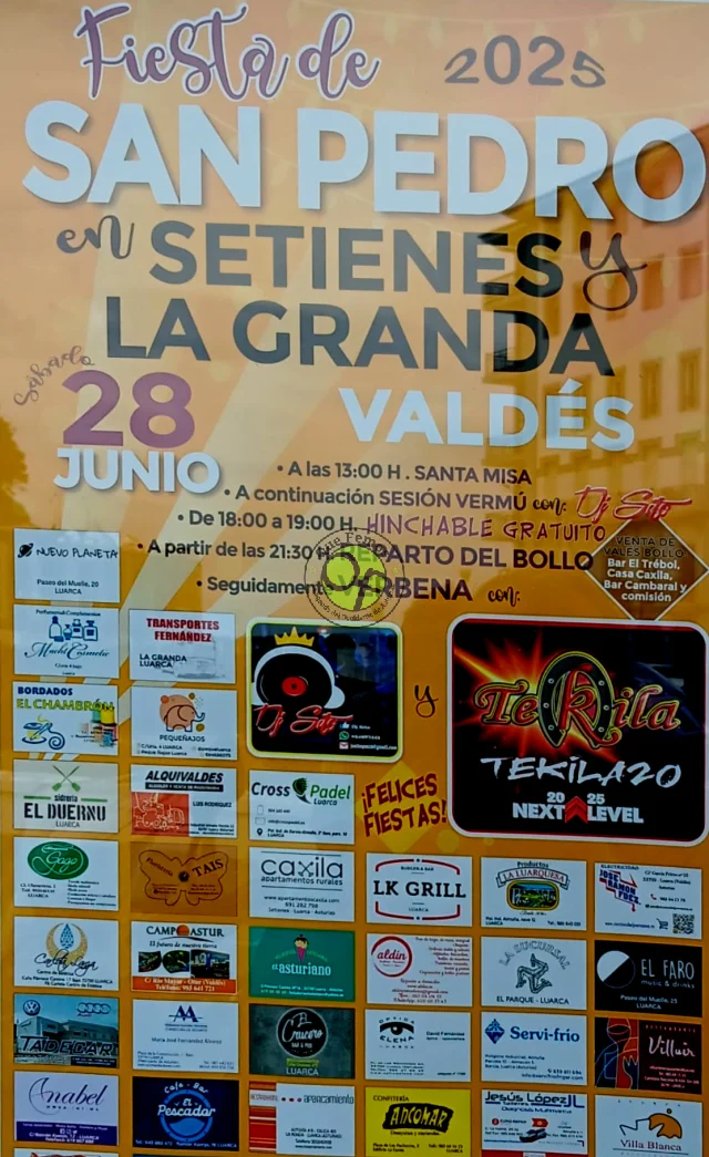 Fiesta de San Pedro 2025 en Setienes y La Granda