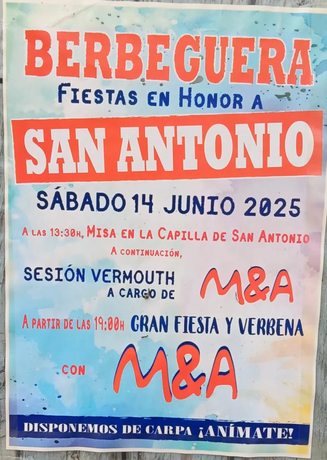 Fiestas de San Antonio 2025 en Berbeguera