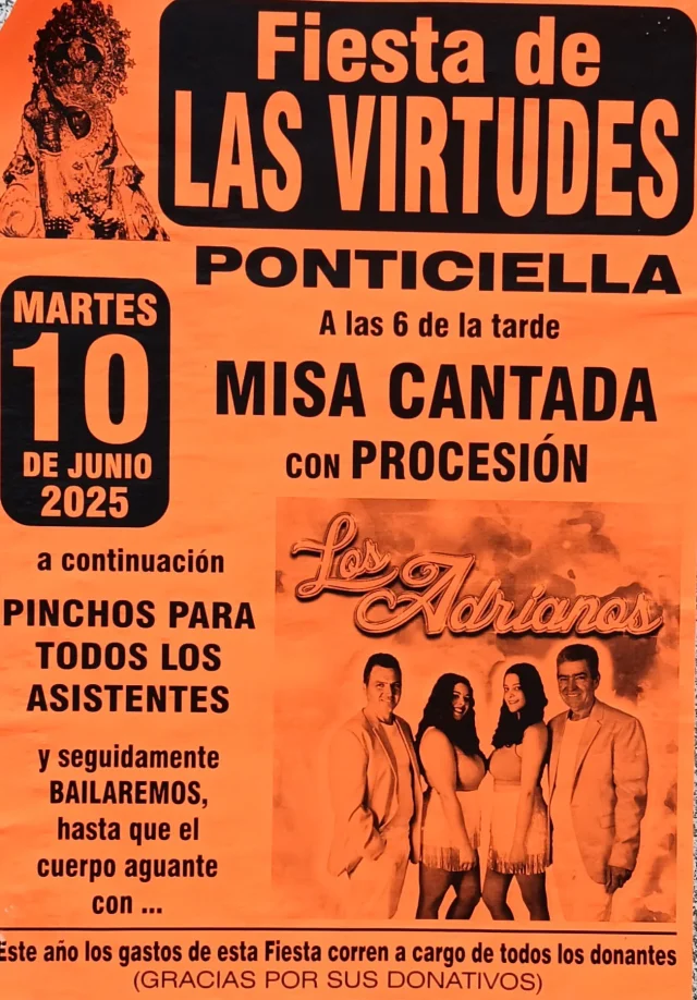 Fiesta de Las Virtudes 2025 en Ponticella