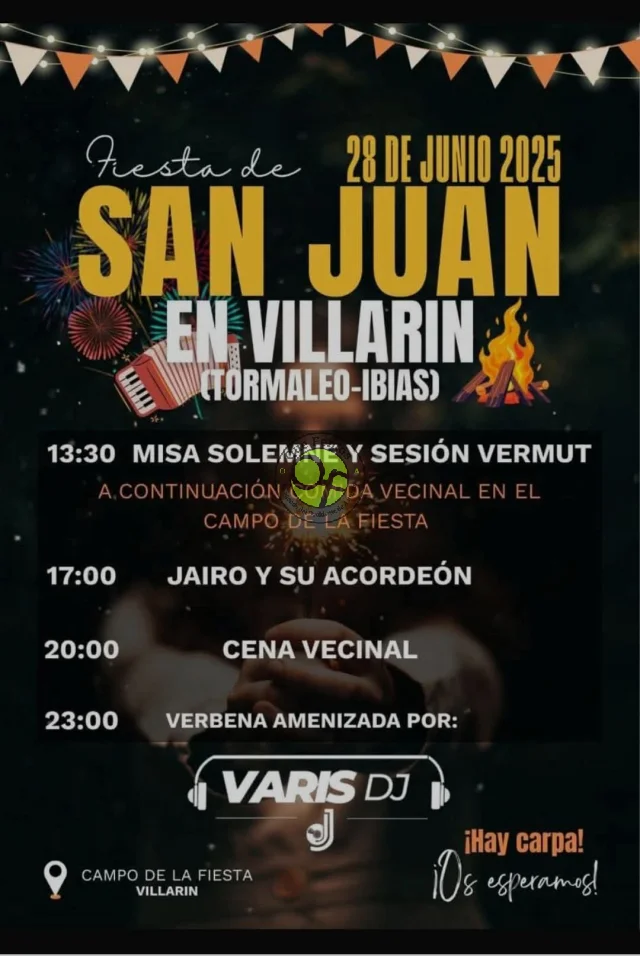 Fiesta de San Juan 2025 en Villarín