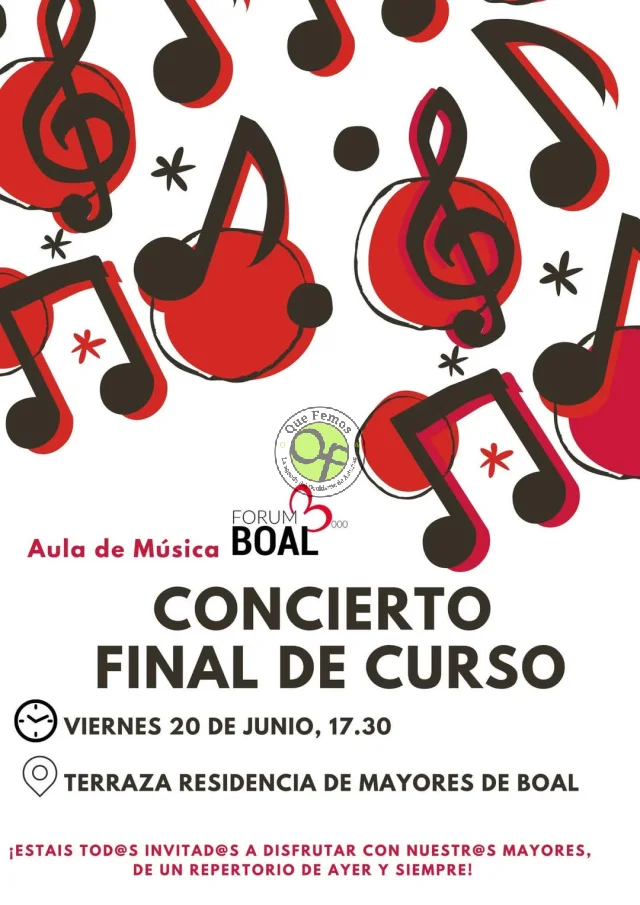 Concierto de Fin de Curso del Aula de Música de Boal
