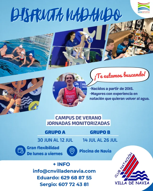 Campus de Verano de Natación en Navia