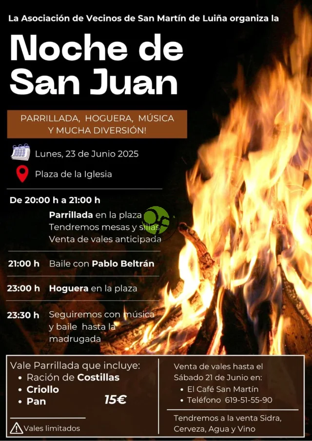 Noche de San Juan en San Martín de Luiña