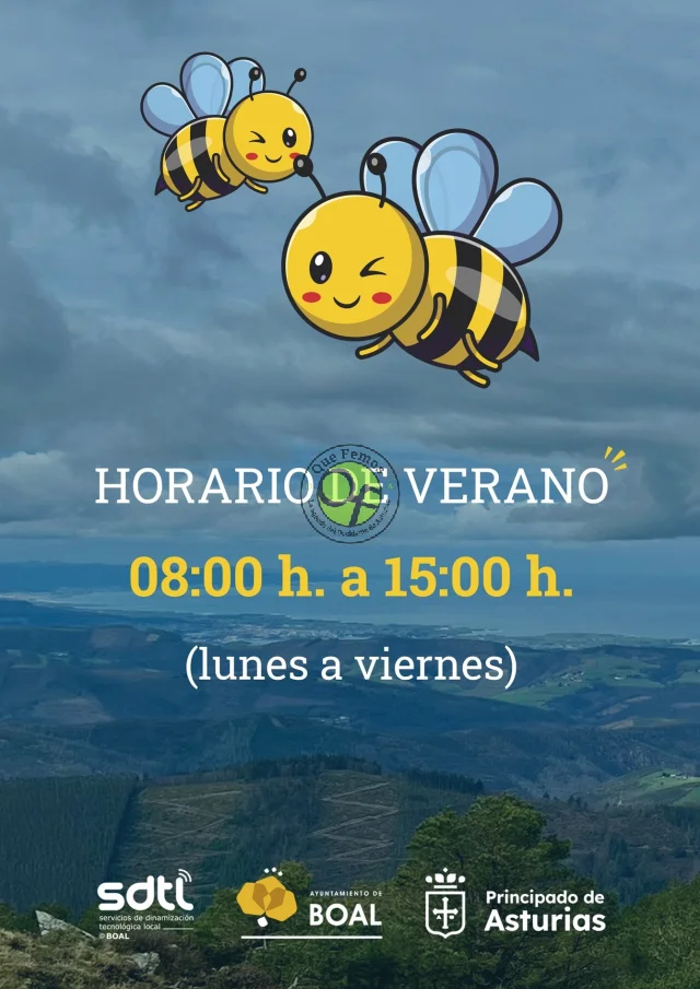 Horario de verano del SDTL de Boal