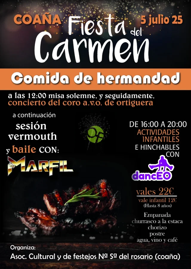Fiesta del Carmen 2025 en Coaña