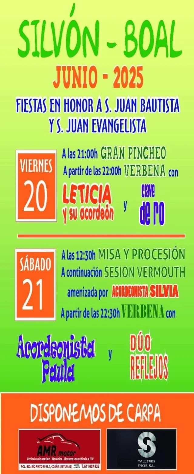 Fiestas de San Juan 2025 en Silvón