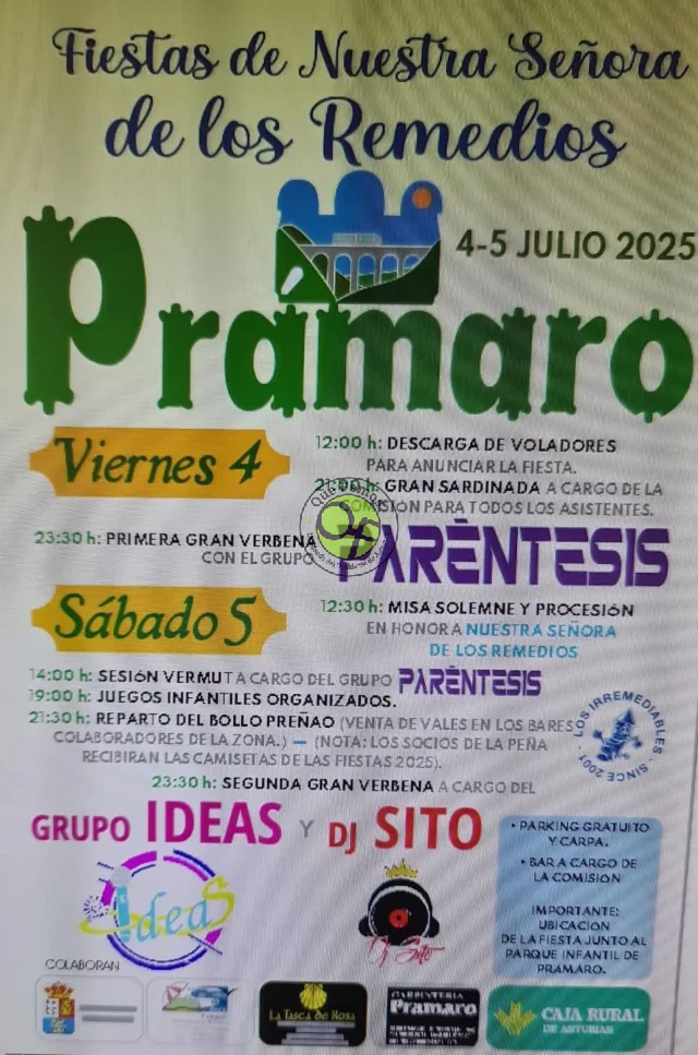 Fiestas de Nuestra Señora de los Remedios 2025 en Prámaro