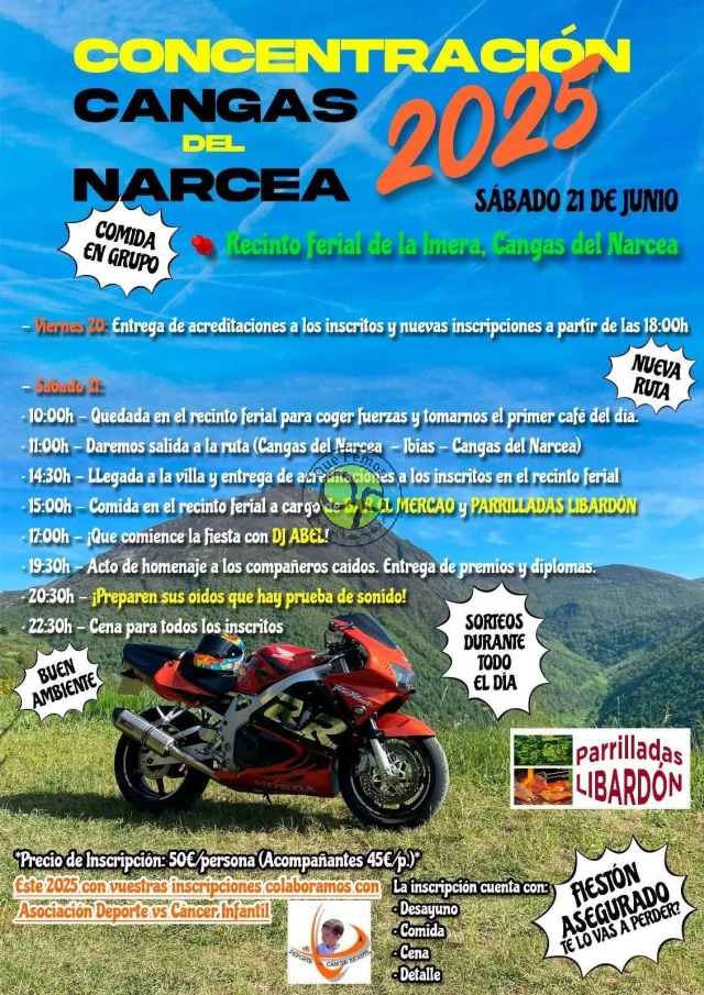 Concentración Motera en Cangas del Narcea