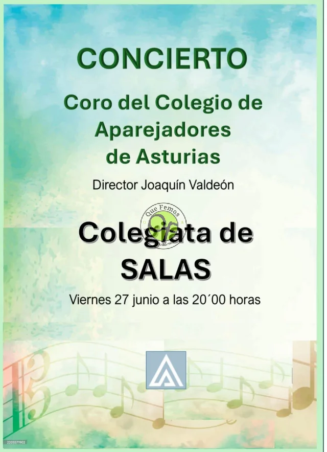 Concierto del Coro del Colegio de Aparejadores de Asturias en Salas