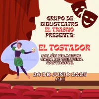 Teatro en la Casa de Cultura de Castropol con el grupo de biblioteatro El Trasno