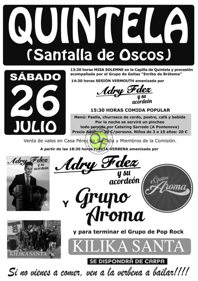 Fiestas de Quintela 2025 en Santalla de Oscos
