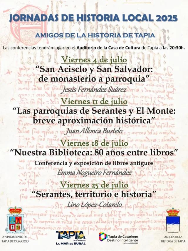 Jornadas de Historia Local de Tapia de Casariego 2025