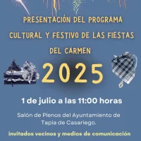 Tapia presenta el programa de sus grandes Fiestas del Carmen