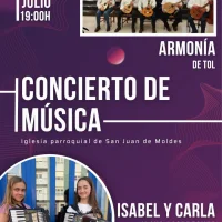 Concierto de Armonía de Tol e Isabel y Carla en San Juan de Moldes
