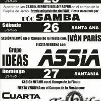 Fiestas de Santiago y Santa Ana 2025 en Jarrio y Folgueiras