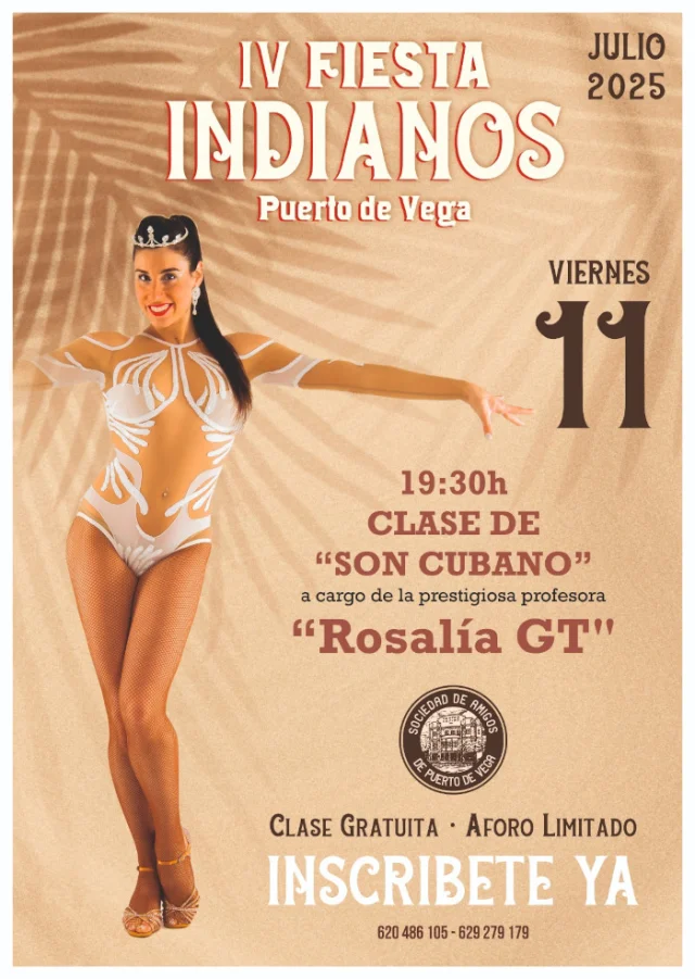 Clase de son cubano en Puerto de Vega con Rosalía GT