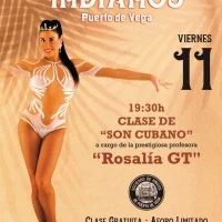 Clase de son cubano en Puerto de Vega con Rosalía GT