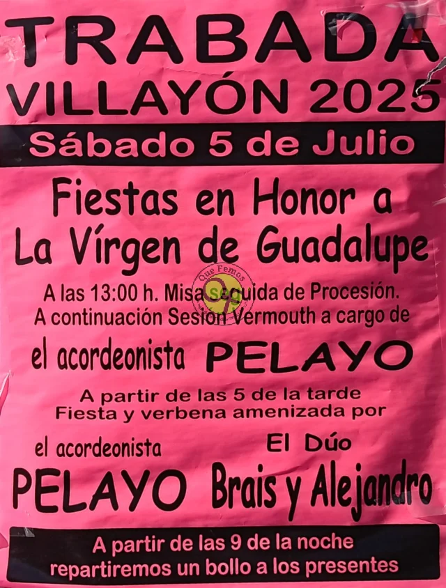 Fiesta de la Virgen de Guadalupe 2025 en Trabada