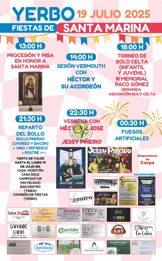 Fiestas de Santa Marina 2025 en Yerbo
