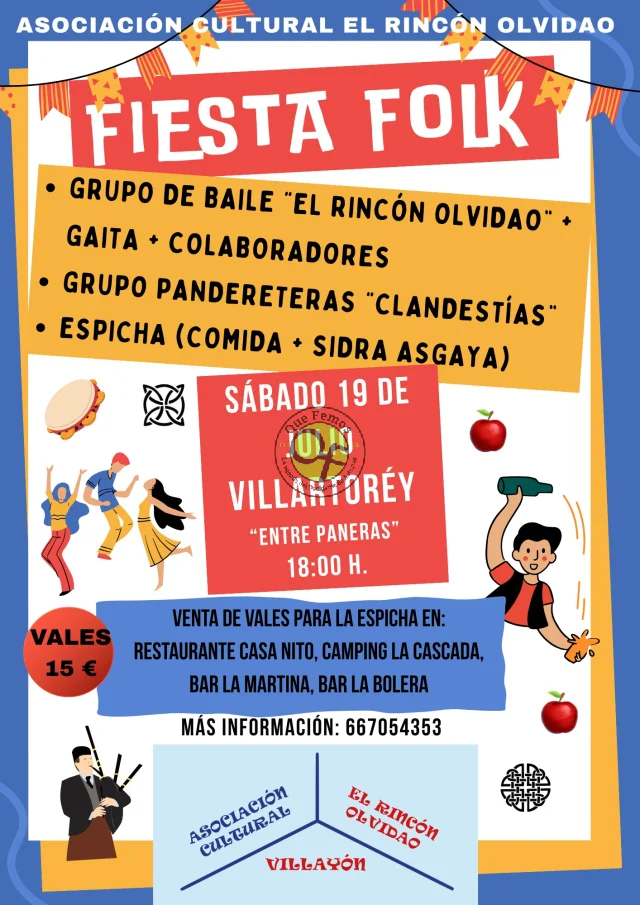 Fiesta Folk en Villartorey con El Rincón Olvidao