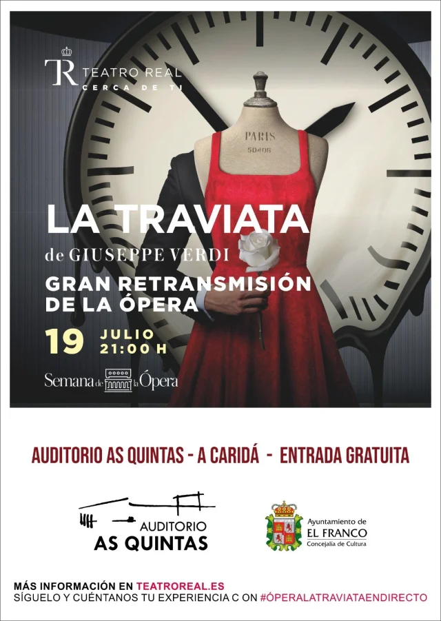 As Quintas acogerá la proyección de La Traviata de Verdi 