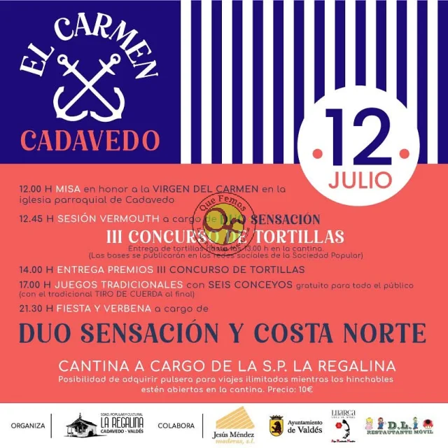 Fiesta del Carmen 2025 en Cadavedo