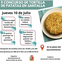 II Concurso de tortilla de patata en Santalla de Oscos