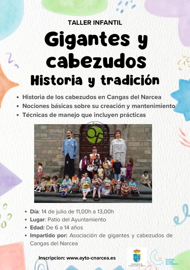 En Cangas se celebrará un taller infantil sobre los 