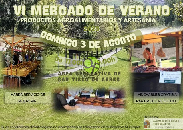 VI Mercado de Verano 2025 en San Tirso de Abres