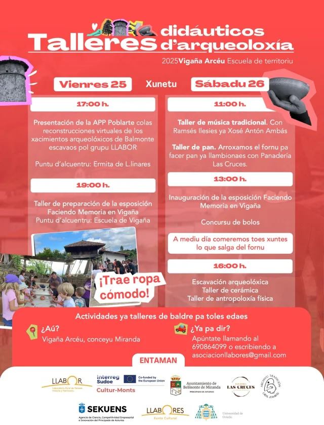 Talleres didácticos de arqueología 